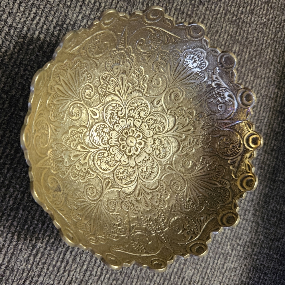 India Solid Brass Mandala Bowl